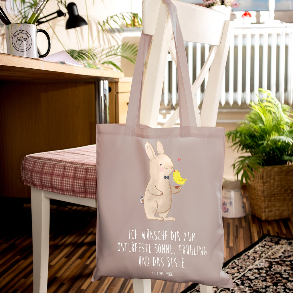 Tragetasche Hase mit Küken Beuteltasche, Beutel, Einkaufstasche, Jutebeutel, Stoffbeutel, Tasche, Shopper, Umhängetasche, Strandtasche, Schultertasche, Stofftasche, Tragetasche, Badetasche, Jutetasche, Einkaufstüte, Laptoptasche, Ostern, Osterhase, Ostergeschenke, Osternest, Osterdeko, Geschenke zu Ostern, Ostern Geschenk, Ostergeschenke Kinder, Ostern Kinder