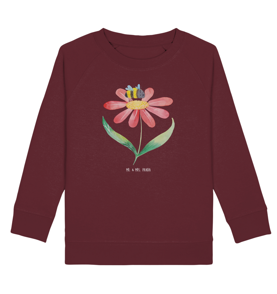 Organic Kinder Pullover Hummel Blume Kinder Pullover, Kinder Sweatshirt, Jungen, Mädchen, Tiermotive, Gute Laune, lustige Sprüche, Tiere, Hummel, Blume, Wespe, Flauschig, Natur, Feld, Hummeln, Biene