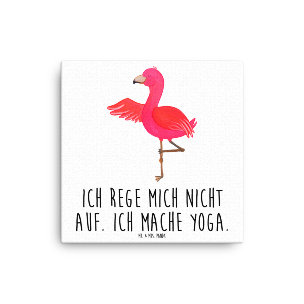 Leinwand Bild Flamingo Yoga Leinwand, Bild, Kunstdruck, Wanddeko, Dekoration, Flamingo, Vogel, Yoga, Namaste, Achtsamkeit, Yoga-Übung, Entspannung, Ärger, Aufregen, Tiefenentspannung