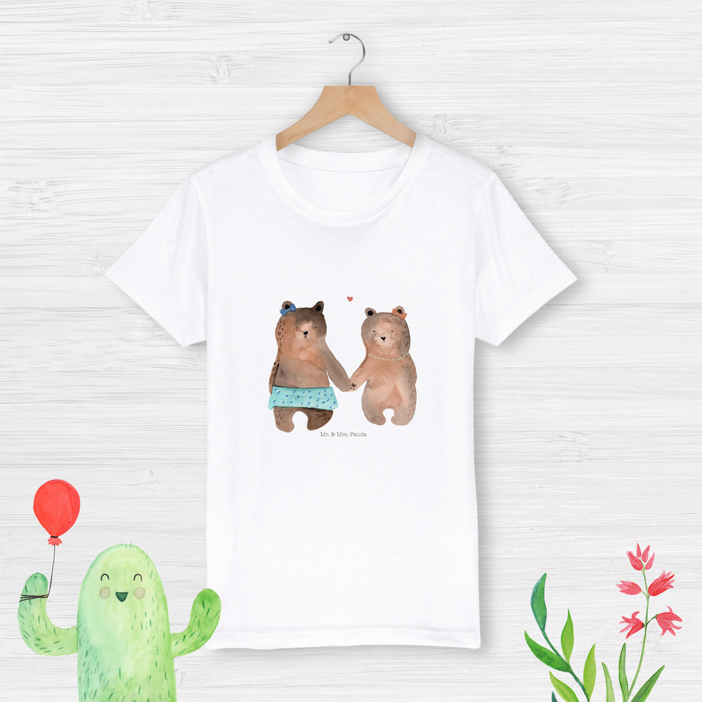 Organic Kinder T-Shirt Bär Freundin Kinder T-Shirt, Kinder T-Shirt Mädchen, Kinder T-Shirt Jungen, Bär, Teddy, Teddybär, Bär Freundin Beste Freund Liebe Liebesbeweis Verliebt Kumpel Kumpeliene