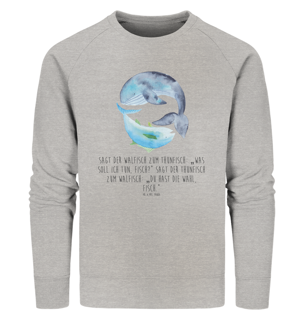 Organic Pullover Walfisch Thunfisch Pullover, Pullover Männer, Pullover Frauen, Sweatshirt, Sweatshirt Männer, Sweatshirt Frauen, Unisex, Tiermotive, Gute Laune, lustige Sprüche, Tiere, Wal, Wahl, Tunfisch, Wortwitz lustig, Spruch lustig, Flachwitz, Witz, Spruch des Tages, Flachwitz Geschenk