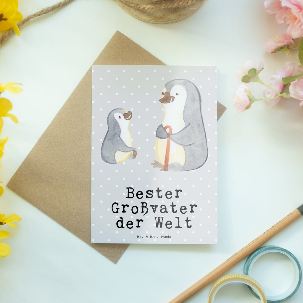 Grußkarte Pinguin Bester Großvater der Welt Grußkarte, Klappkarte, Einladungskarte, Glückwunschkarte, Hochzeitskarte, Geburtstagskarte, Karte, für, Dankeschön, Geschenk, Schenken, Geburtstag, Geburtstagsgeschenk, Geschenkidee, Danke, Bedanken, Mitbringsel, Freude machen, Geschenktipp, Großvater, Grossvater, Opa, Opi. Großpapa, Großeltern, Enkel, Enkelin, Enkelkind, Kleinigkeit, Oppa, Oppi, Bester