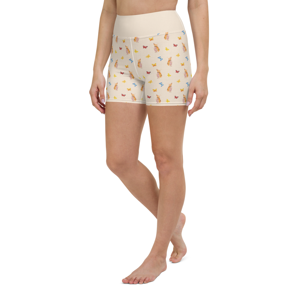 Yoga Shorts Nachtfalter Fähnchen Muster Yoga Shorts, Yogashorts, Sporthose, Sportshorts, Fitnesshose, Sportshorts Damen, Yoga Shorts Damen, Yogabekleidung, Sportbekleidung, Tiermotive, Gute Laune, lustige Sprüche, Tiere, Nachtfalter, Käfer, Spruch lustig, Spruch witzig, süß, niedlich, Küche Deko, Was kostet die Welt