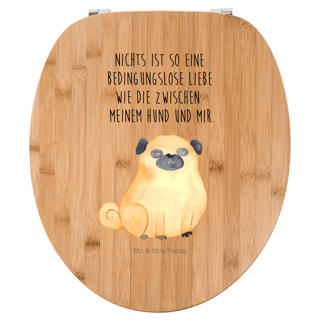 Motiv WC Sitz Mops Klobrille, Klodeckel, Toilettendeckel, WC-Sitz, Toilette, Hund, Hundemotiv, Haustier, Hunderasse, Tierliebhaber, Hundebesitzer, Sprüche, Mops, Liebe, Hundeliebe