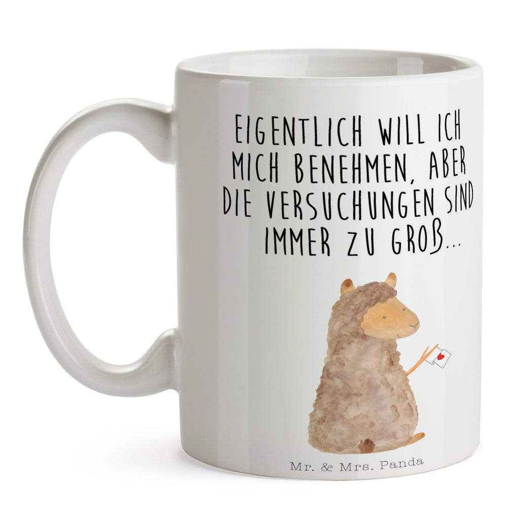 Tasse Alpaka Fahne Tasse, Kaffeetasse, Teetasse, Becher, Kaffeebecher, Teebecher, Keramiktasse, Porzellantasse, Büro Tasse, Geschenk Tasse, Tasse Sprüche, Tasse Motive, Alpaka, Lama, Alpakas, Lamas, Liebe