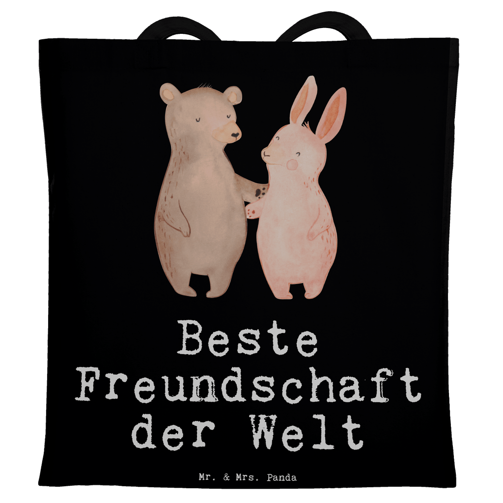 Tragetasche Hase Beste Freundschaft der Welt Beuteltasche, Beutel, Einkaufstasche, Jutebeutel, Stoffbeutel, Tasche, Shopper, Umhängetasche, Strandtasche, Schultertasche, Stofftasche, Tragetasche, Badetasche, Jutetasche, Einkaufstüte, Laptoptasche, für, Dankeschön, Geschenk, Schenken, Geburtstag, Geburtstagsgeschenk, Geschenkidee, Danke, Bedanken, Mitbringsel, Freude machen, Geschenktipp, Freundschaft, Freunde, Freunde fürs Leben, best friends, Freundin, Freund, Clique, Kumpel, bae, bff