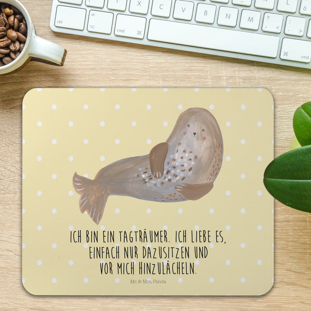 Mauspad Robbe lachend Mousepad, Computer zubehör, Büroausstattung, PC Zubehör, Arbeitszimmer, Mauspad, Einzigartiges Mauspad, Designer Mauspad, Mausunterlage, Mauspad Büro, Tiermotive, Gute Laune, lustige Sprüche, Tiere, Robbe, Robben, Seehund, Strand, Meerestier, Ostsee, Nordsee