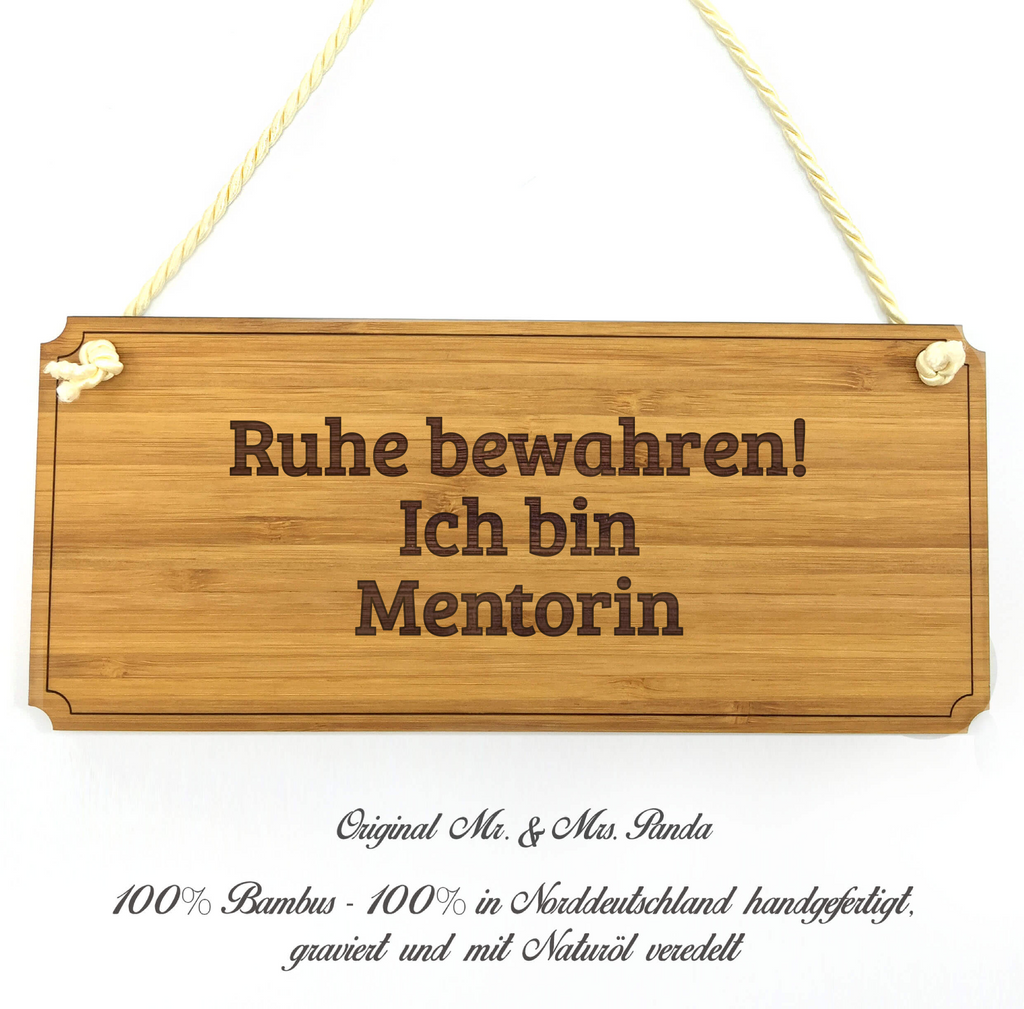 Türschild Classic Schild Mentorin Dekoschild, Schild, Wanddeko, Werbeschild, Holzschild, Reklameschild, Türschild, Küchenschild, Wandschild, Holztafel, Motivschild, Spruchschild, Landhaus, Shabby, graviert