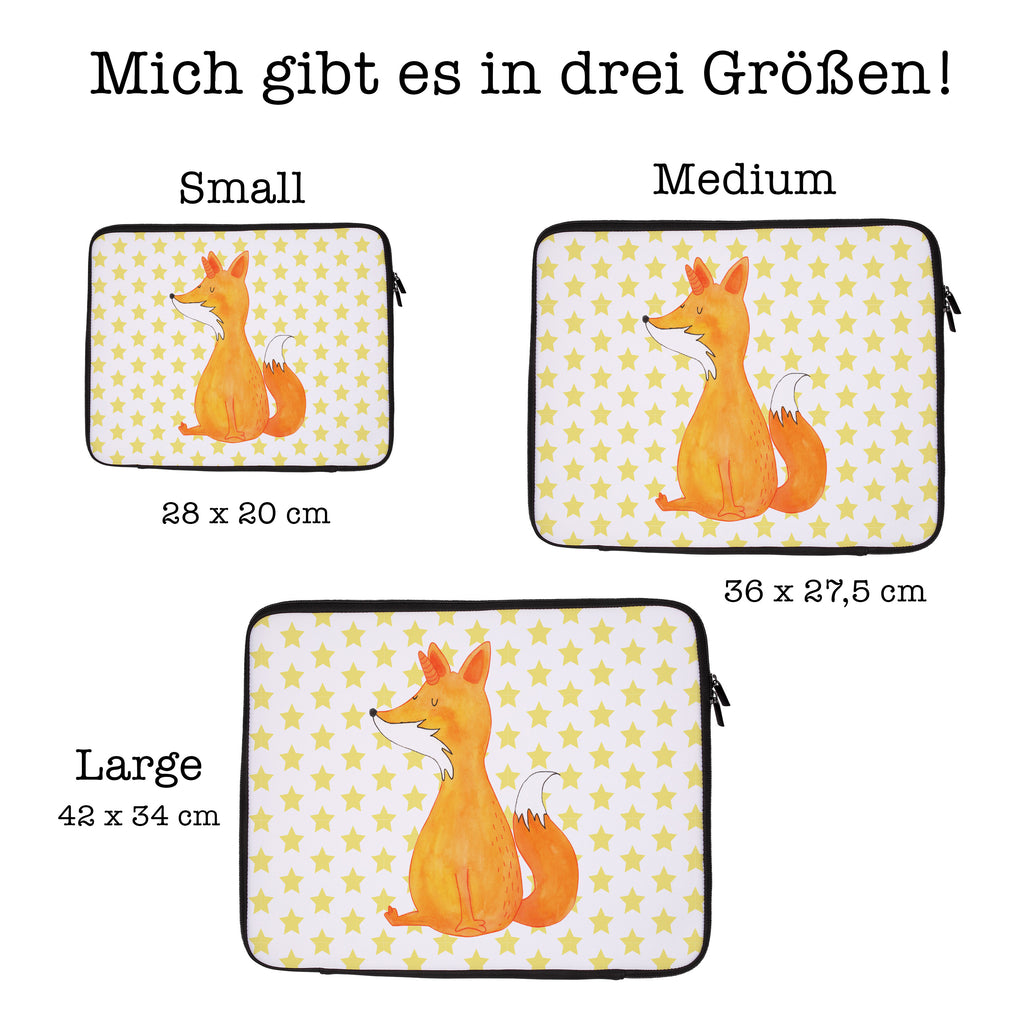 Notebook Tasche Fuchshörnchen Wunsch Notebook Tasche, Laptop, Computertasche, Tasche, Notebook-Tasche, Notebook-Reisehülle, Notebook Schutz, Einhorn, Einhörner, Einhorn Deko, Pegasus, Unicorn, Fuchs, Unicorns, Fuchshörnchen, Fuchshorn, Foxycorn, Füchse