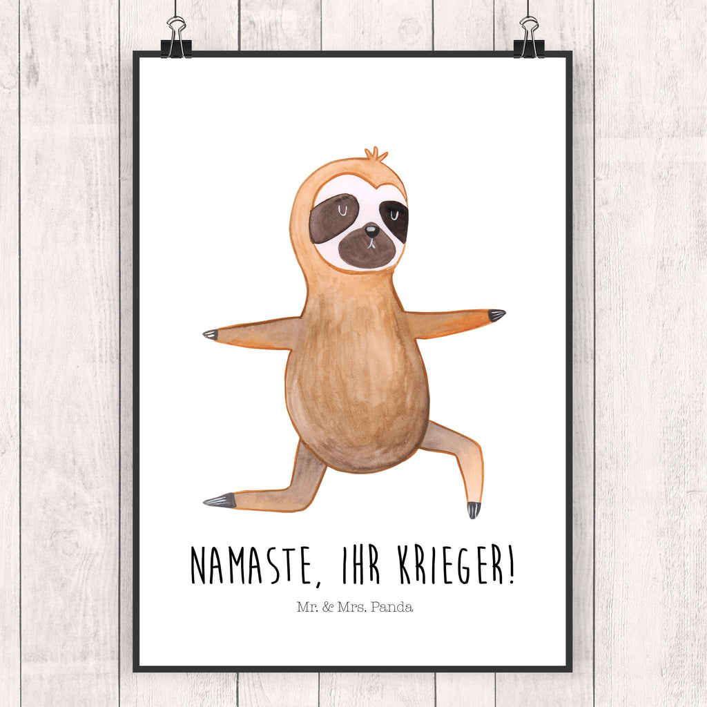 Poster Faultier  Yoga Poster, Wandposter, Bild, Wanddeko, Küchenposter, Kinderposter, Wanddeko Bild, Raumdekoration, Wanddekoration, Handgemaltes Poster, Mr. & Mrs. Panda Poster, Designposter, Kunstdruck, Posterdruck, Faultier, Faultier Geschenk, Faultier Deko, Faultiere, faul, Lieblingstier, Yoga, Namaste, Krieger, Yogaübungen, Meditation, Atmung, Gelassenheit, Entspannung