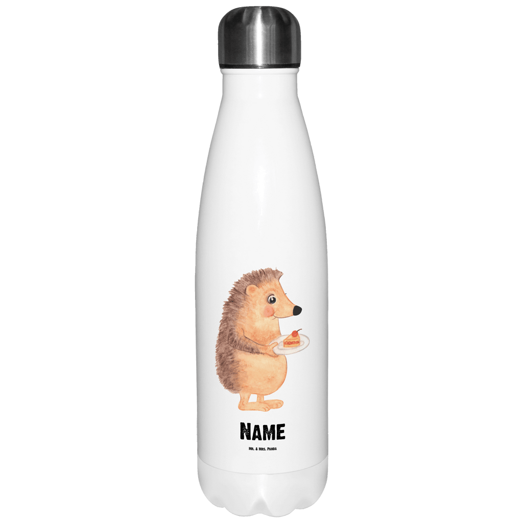 Personalisierte Thermosflasche Igel mit Kuchenstück Personalisierte Isolierflasche, Personalisierte Thermoflasche, Personalisierte Trinkflasche, Trinkflasche Mit Namen, Wunschname, Bedrucken, Namensflasche, Tiermotive, Gute Laune, lustige Sprüche, Tiere, Igel, Essen Spruch, Kuchen, Backen Geschenk, Kuchen backen, Einladung Party, Geburtstagskuchen, Torte