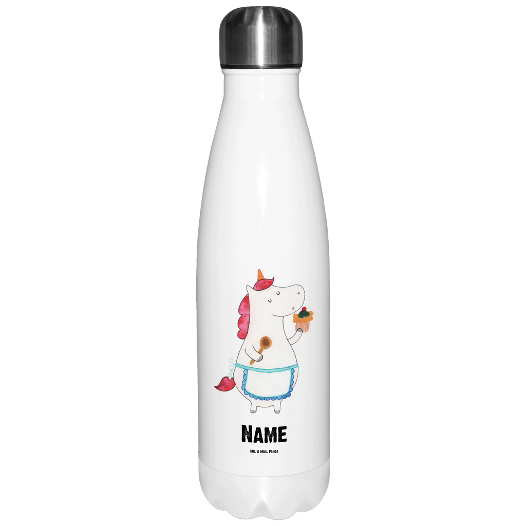 Personalisierte Thermosflasche Einhorn Küchenfee Personalisierte Isolierflasche, Personalisierte Thermoflasche, Personalisierte Trinkflasche, Trinkflasche Mit Namen, Wunschname, Bedrucken, Namensflasche, Einhorn, Einhörner, Einhorn Deko, Pegasus, Unicorn, backen, Muffin, Motivation, Träumer, träumen, Bäckerin, Hobbykoch, Koch, Torte, Kuchen