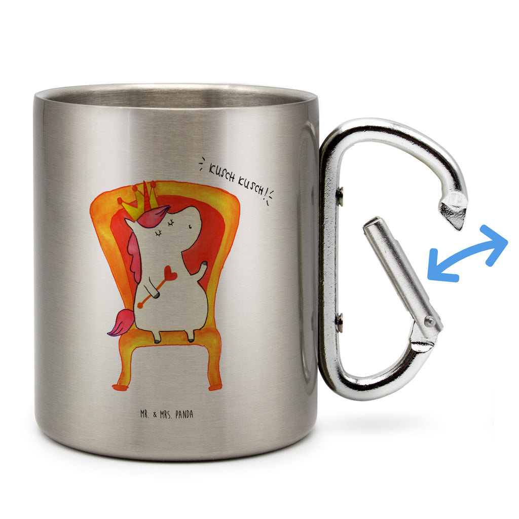 Edelstahlbecher Einhorn König Edelstahltasse, Karabiner, Edelstahlbecher, Outdoor, Camping, Tasse, Becher, Einhorn, Einhörner, Einhorn Deko, Pegasus, Unicorn, König, Präsident, Bundeskanzler, Herrscher, Kaiser, Prinzessin, Krone