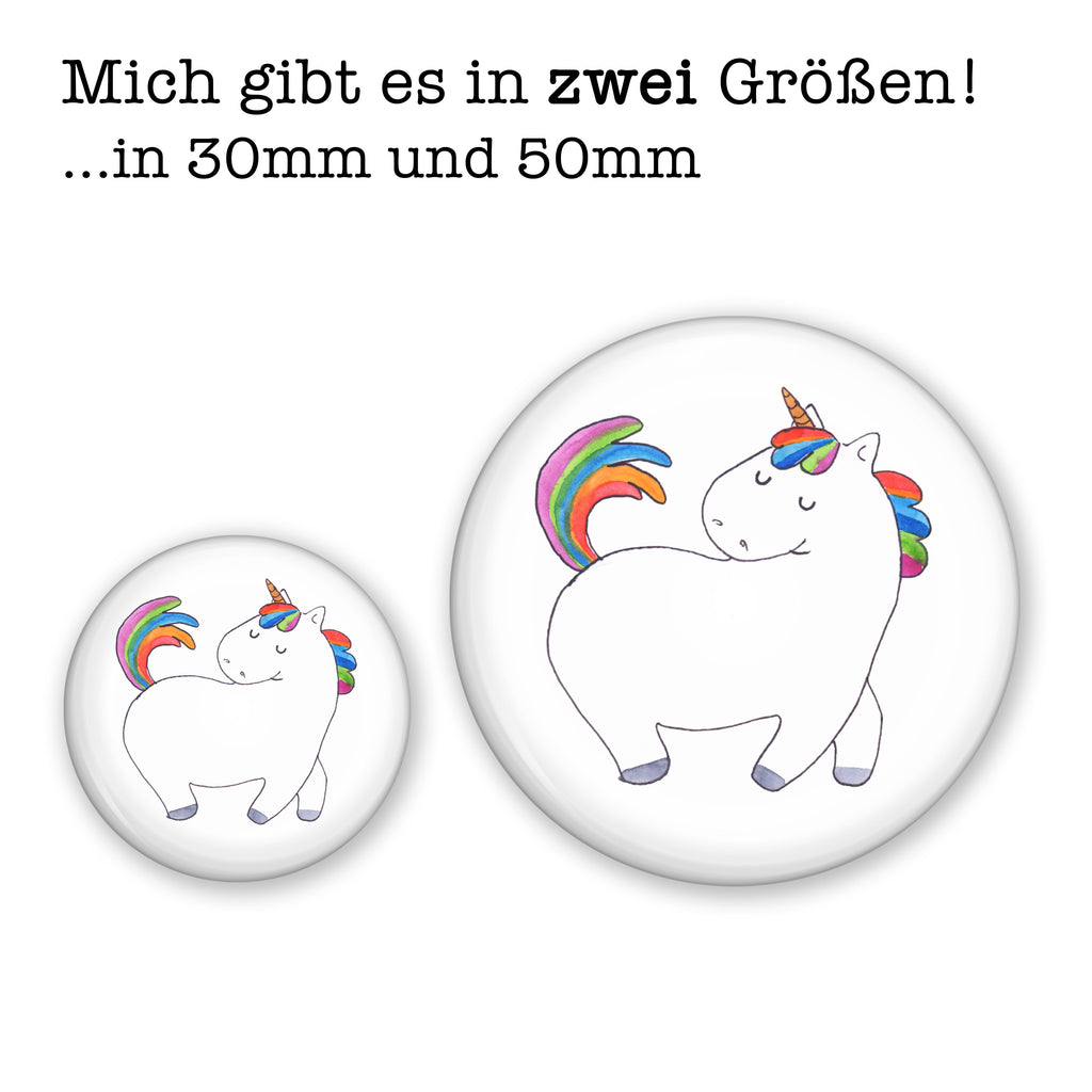 Button Einhorn stolzierend 50mm Button, Button, Pin, Anstecknadel, Einhorn, Einhörner, Einhorn Deko, Pegasus, Unicorn, stolz, anders, bunt, Pferd, Reiter, Reiten, Freundin, Geschenk