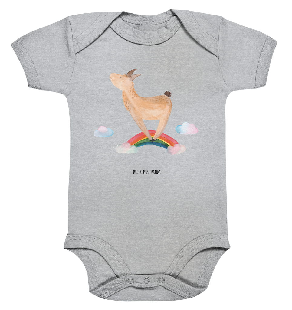 Organic Baby Body Lama Regenbogen Babykleidung, Babystrampler, Strampler, Wickelbody, Baby Erstausstattung, Junge, Mädchen, Lama, Alpaka, Lamas, Regenbogen, Haters gonna hate, Haters, Selbstständig, Außenseiter, Schule, Abi, Hobby, Wolkenland, Freiheit