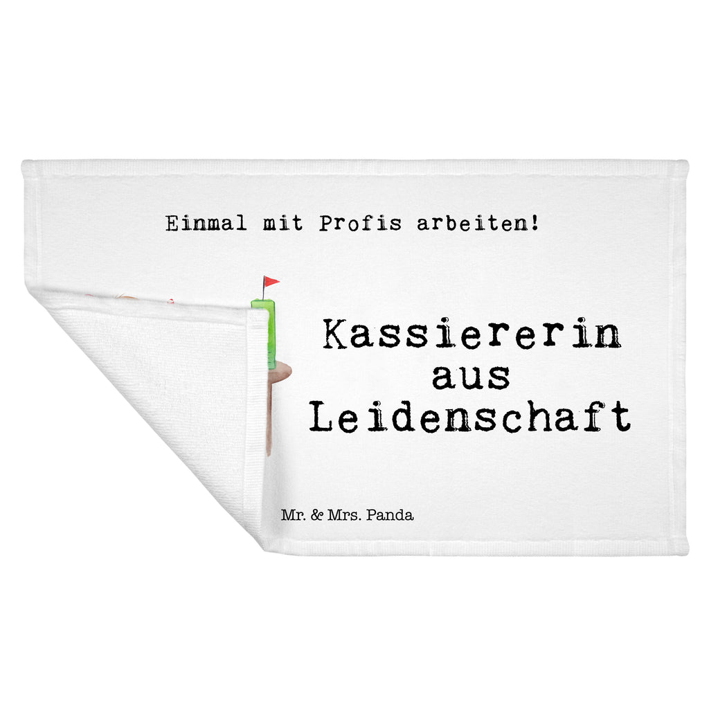 Handtuch Kassiererin aus Leidenschaft Gästetuch, Reisehandtuch, Sport Handtuch, Frottier, Kinder Handtuch, Beruf, Ausbildung, Jubiläum, Abschied, Rente, Kollege, Kollegin, Geschenk, Schenken, Arbeitskollege, Mitarbeiter, Firma, Danke, Dankeschön, Kassiererin, Kassenwartin, Mitarbeiterin Kasse