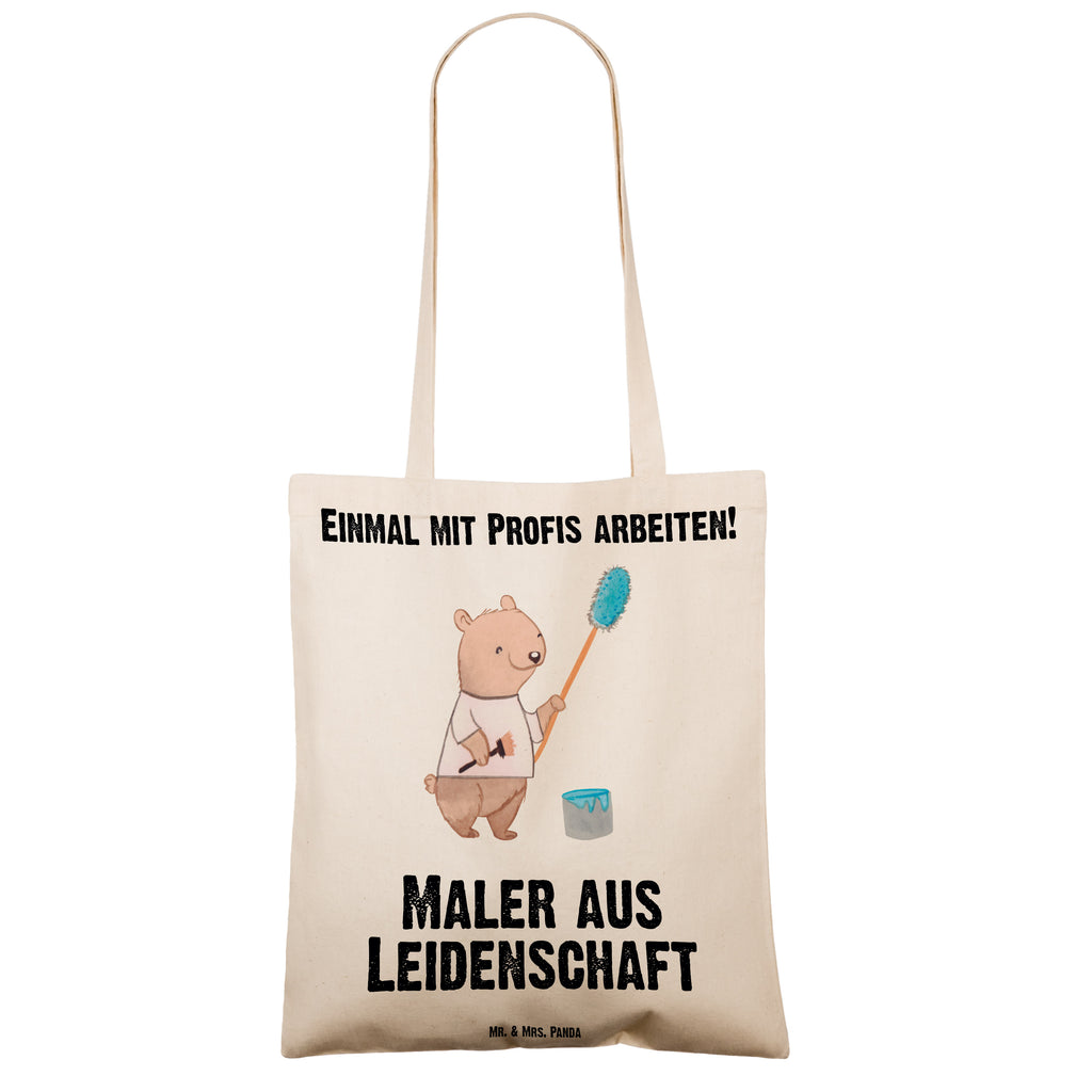 Tragetasche Maler aus Leidenschaft Beuteltasche, Beutel, Einkaufstasche, Jutebeutel, Stoffbeutel, Tasche, Shopper, Umhängetasche, Strandtasche, Schultertasche, Stofftasche, Tragetasche, Badetasche, Jutetasche, Einkaufstüte, Laptoptasche, Beruf, Ausbildung, Jubiläum, Abschied, Rente, Kollege, Kollegin, Geschenk, Schenken, Arbeitskollege, Mitarbeiter, Firma, Danke, Dankeschön, Maler, Malermeister, Gesellenprüfung, Meisterprüfung, Malerbetrieb