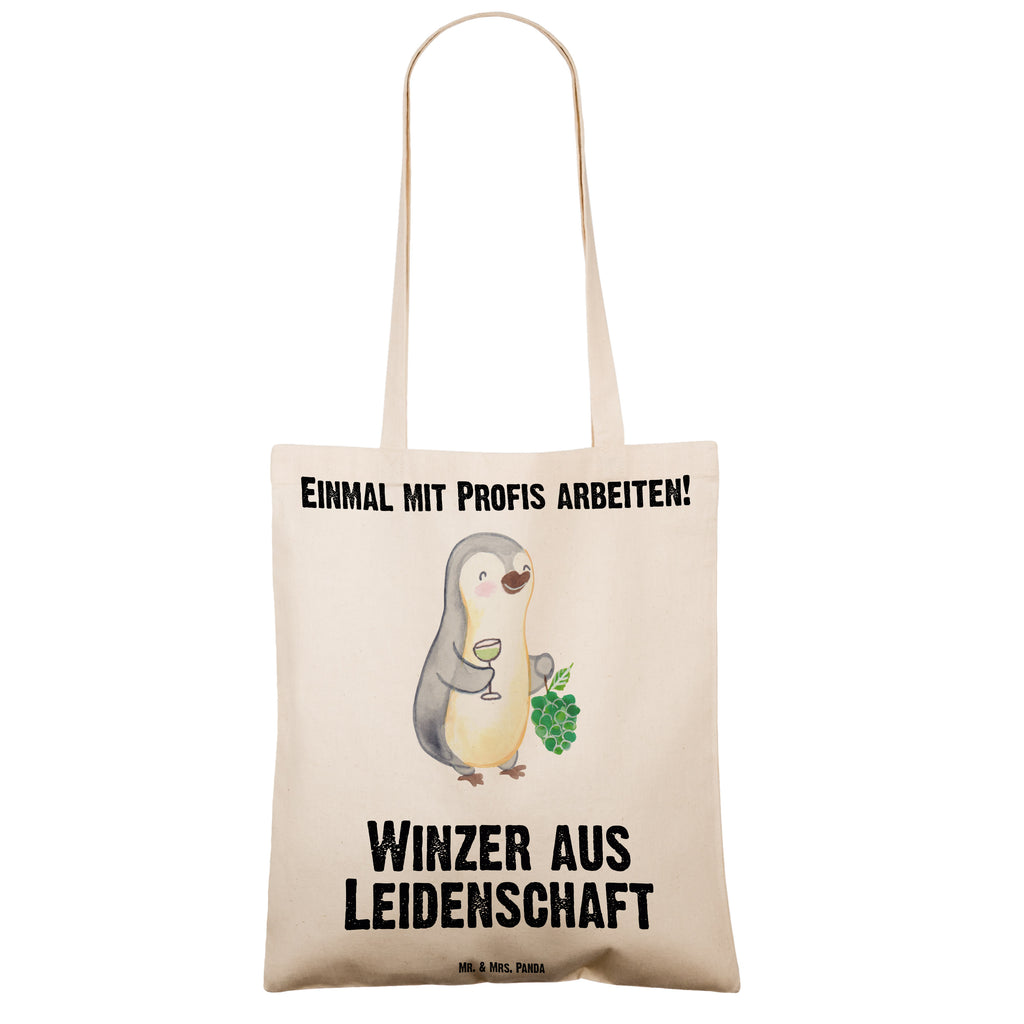 Tragetasche Winzer aus Leidenschaft Beuteltasche, Beutel, Einkaufstasche, Jutebeutel, Stoffbeutel, Tasche, Shopper, Umhängetasche, Strandtasche, Schultertasche, Stofftasche, Tragetasche, Badetasche, Jutetasche, Einkaufstüte, Laptoptasche, Beruf, Ausbildung, Jubiläum, Abschied, Rente, Kollege, Kollegin, Geschenk, Schenken, Arbeitskollege, Mitarbeiter, Firma, Danke, Dankeschön