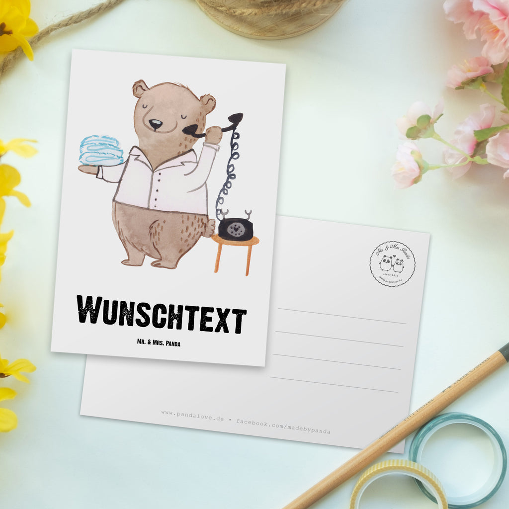 Personalisierte Postkarte Hotelfachmann mit Herz Postkarte mit Namen, Postkarte bedrucken, Postkarte mit Wunschtext, Postkarte personalisierbar, Geschenkkarte mit Namen, Grußkarte mit Namen, Karte mit Namen, Einladung mit Namen, Ansichtskarte mit Namen, Geschenkkarte mit Wunschtext, Grußkarte mit Wunschtext, Karte mit Wunschtext, Einladung mit Wunschtext, Ansichtskarte mit Wunschtext, Beruf, Ausbildung, Jubiläum, Abschied, Rente, Kollege, Kollegin, Geschenk, Schenken, Arbeitskollege, Mitarbeiter, Firma, Danke, Dankeschön, Hotelfachmann, Hotelkaufmann, Hotelfachangestellter, Hotelier, Hoteleröffnung