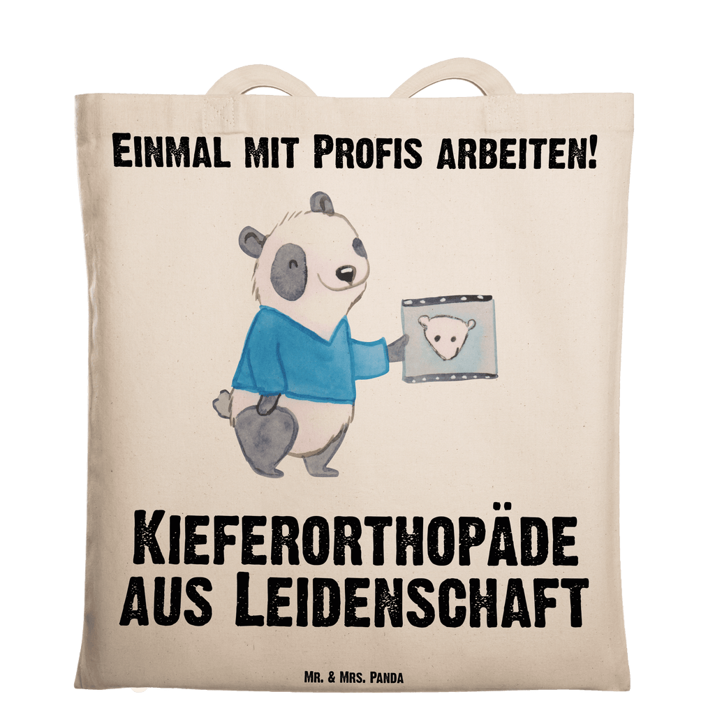 Tragetasche Kieferorthopäde aus Leidenschaft Beuteltasche, Beutel, Einkaufstasche, Jutebeutel, Stoffbeutel, Beruf, Ausbildung, Jubiläum, Abschied, Rente, Kollege, Kollegin, Geschenk, Schenken, Arbeitskollege, Mitarbeiter, Firma, Danke, Dankeschön