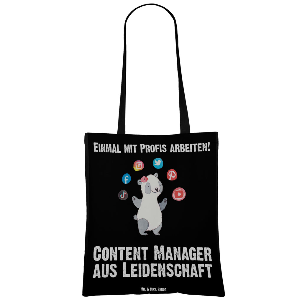 Tragetasche Content Manager aus Leidenschaft Beuteltasche, Beutel, Einkaufstasche, Jutebeutel, Stoffbeutel, Tasche, Shopper, Umhängetasche, Strandtasche, Schultertasche, Stofftasche, Tragetasche, Badetasche, Jutetasche, Einkaufstüte, Laptoptasche, Beruf, Ausbildung, Jubiläum, Abschied, Rente, Kollege, Kollegin, Geschenk, Schenken, Arbeitskollege, Mitarbeiter, Firma, Danke, Dankeschön