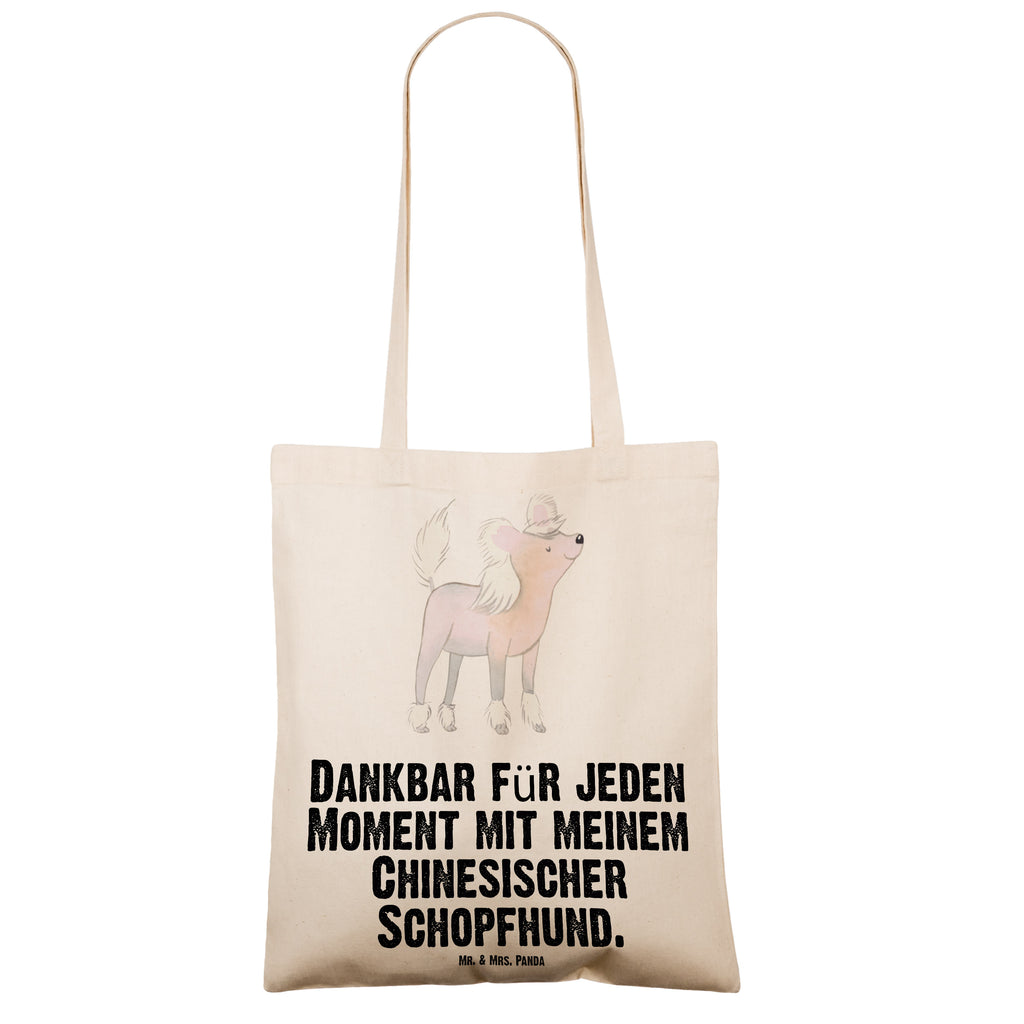 Tragetasche Chinesischer Schopfhund Moment Beuteltasche, Beutel, Einkaufstasche, Jutebeutel, Stoffbeutel, Hund, Hunderasse, Rassehund, Hundebesitzer, Geschenk, Tierfreund, Schenken, Welpe, Chinesischer Schopfhund, Chinese Crested Dog