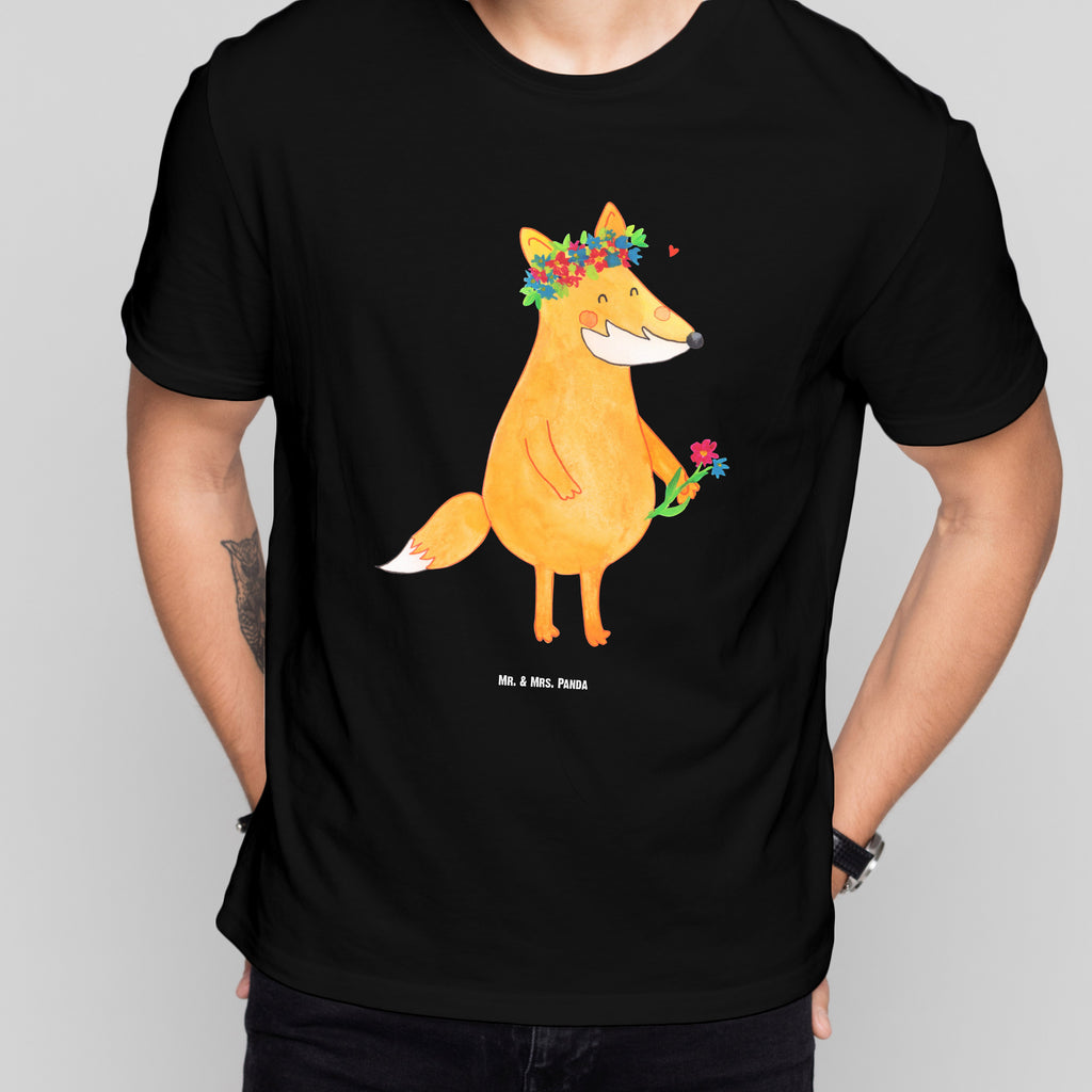 T-Shirt Standard Fuchs Blumenliebe T-Shirt, Shirt, Tshirt, Lustiges T-Shirt, T-Shirt mit Spruch, Party, Junggesellenabschied, Jubiläum, Geburstag, Herrn, Damen, Männer, Frauen, Schlafshirt, Nachthemd, Sprüche, Fuchs, Füchse, Fox, Liebe, Freundin, Fuchsmädchen, Blumenmädchen, Freundinnen, Liebesbeweis, Blume, Blumen, Motivation, Freude, ich, mich, Selbstliebe