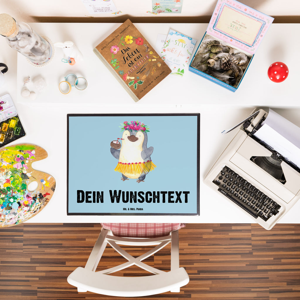 Personalisierte Schreibtischunterlage Pinguin Kokosnuss Personalisierte Schreibunterlage, Personalisierte Schreibtischauflage, Personalisierte Schreibtisch Unterlagen, Schreibunterlage mit Namen, Schreibtischauflage mit Namen, Schreibtisch Unterlagen mit Namen, Selbst gestalten, Namensaufdruck, Namenspersonalisierung, Pinguin, Aloha, Hawaii, Urlaub, Kokosnuss, Pinguine