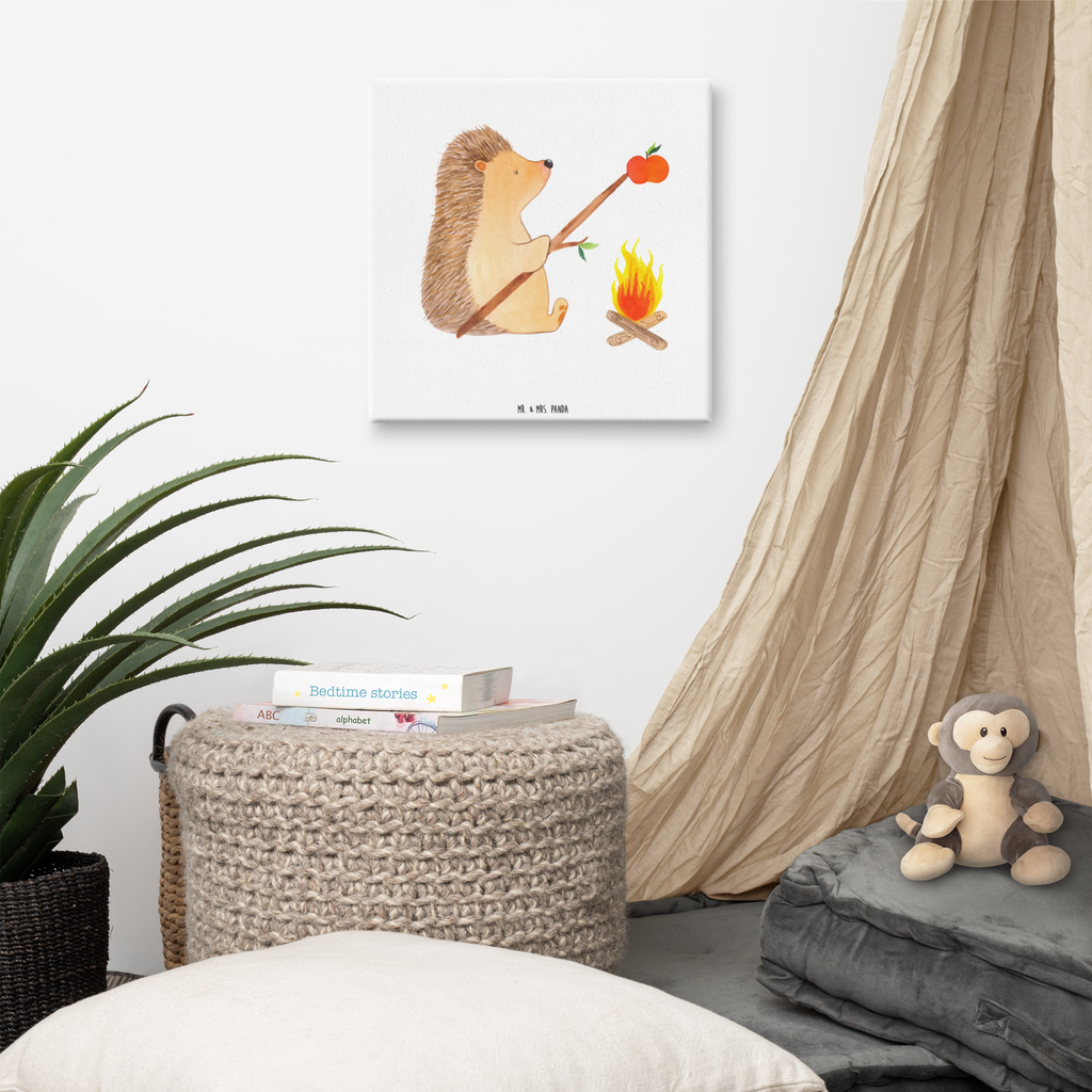 Leinwand Bild Igel grillt Leinwand, Bild, Kunstdruck, Wanddeko, Dekoration, Tiermotive, Gute Laune, lustige Sprüche, Tiere, Igel, Grillen, Ziele, Motivation, arbeitslos, Sinn des Lebens, Spruch