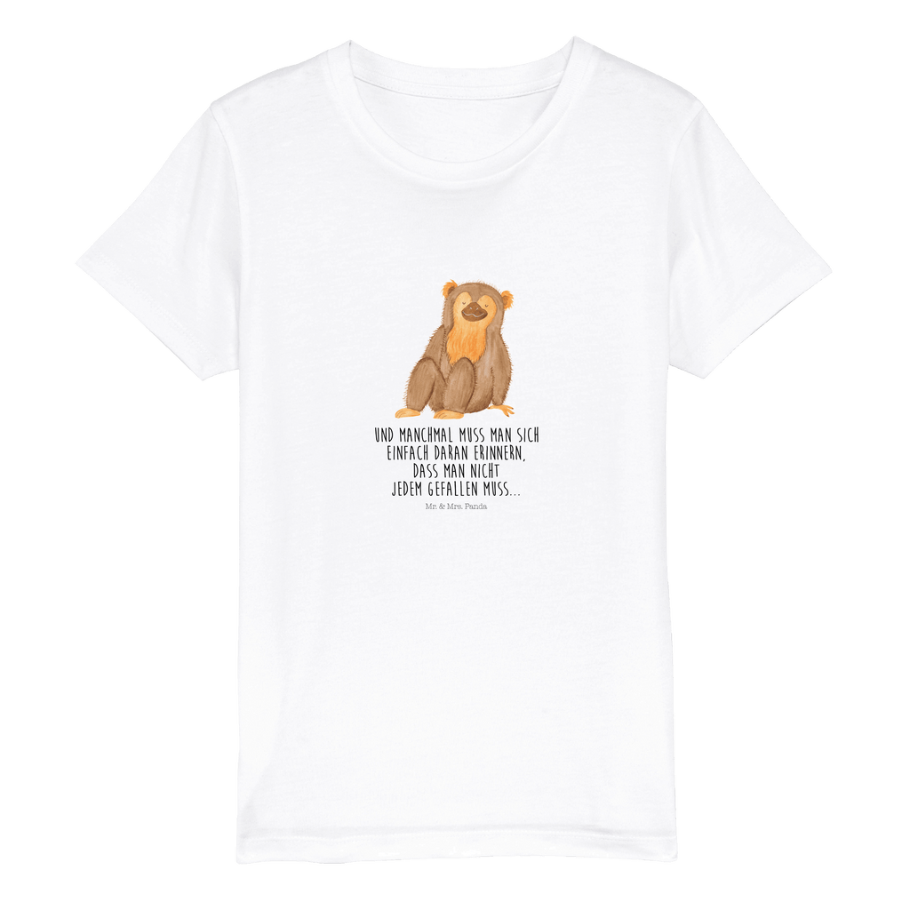 Organic Kinder T-Shirt Affe Kinder T-Shirt, Kinder T-Shirt Mädchen, Kinder T-Shirt Jungen, Afrika, Wildtiere, Affe, Äffchen, Affen, Selbstliebe, Respekt, Motivation, Selbstachtung, Liebe, Selbstbewusstsein, Selfcare