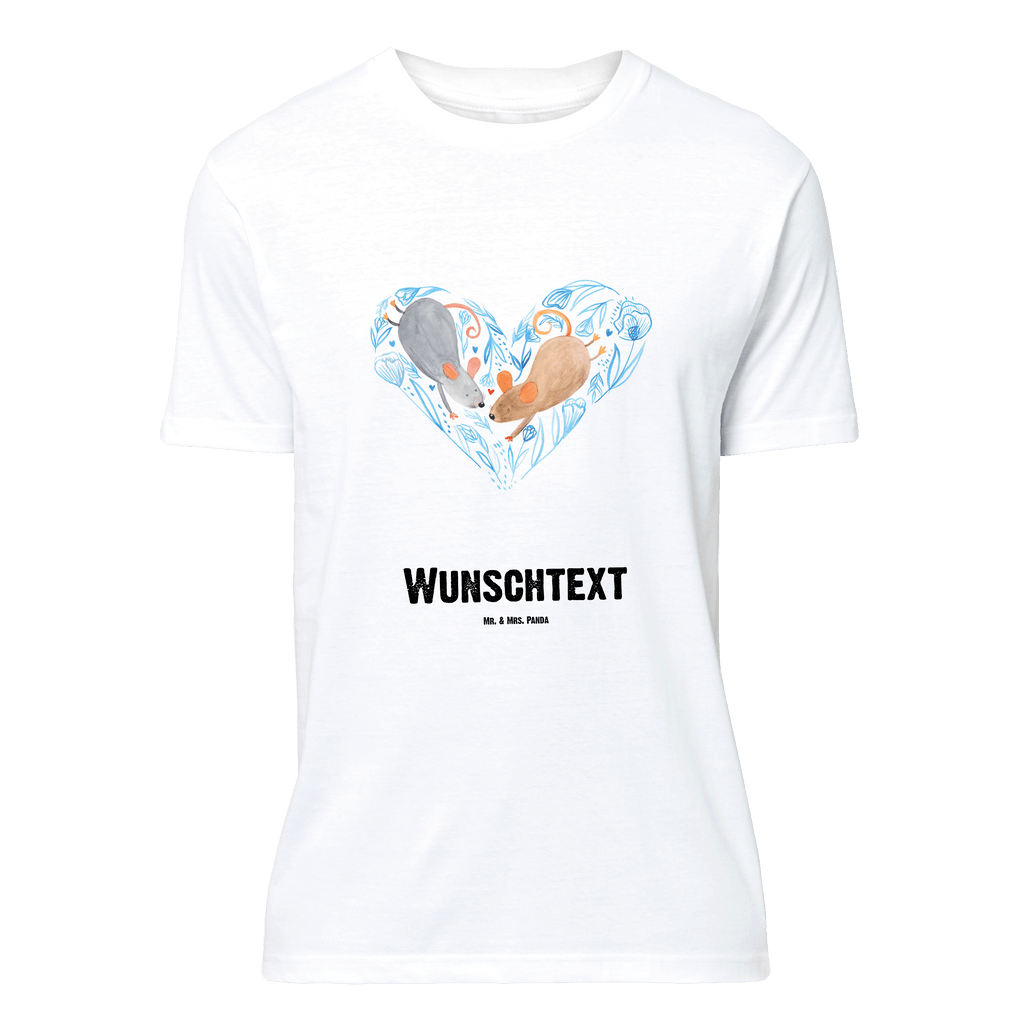 Personalisiertes T-Shirt Mäuse Herz T-Shirt Personalisiert, T-Shirt mit Namen, T-Shirt mit Aufruck, Männer, Frauen, Wunschtext, Bedrucken, Liebe, Partner, Freund, Freundin, Ehemann, Ehefrau, Heiraten, Verlobung, Heiratsantrag, Liebesgeschenk, Jahrestag, Hocheitstag, Maus, Mäuse, Liebesbotschaft, Liebesbeweis, Hochzeit, Lieblingsmensch, Gemeinsamkeit, Love, Geschenk für zwei