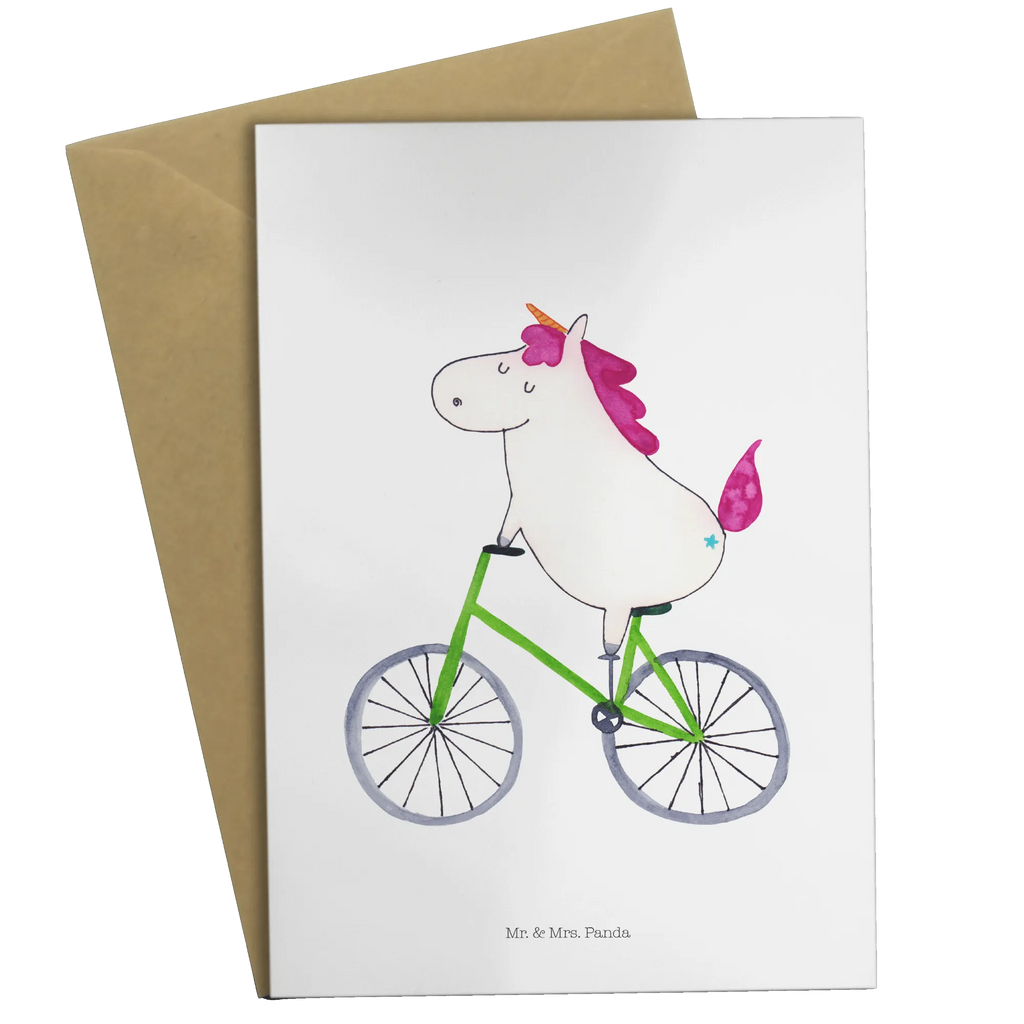 Grußkarte Einhorn Radfahrer Grußkarte, Klappkarte, Einladungskarte, Glückwunschkarte, Hochzeitskarte, Geburtstagskarte, Karte, Ansichtskarten, Einhorn, Einhörner, Einhorn Deko, Pegasus, Unicorn, Radfahren, Radfahrer, Rad, Bike, Feenstaub, Konfetti, Luxusproblem, Kummer, Liebeskummer