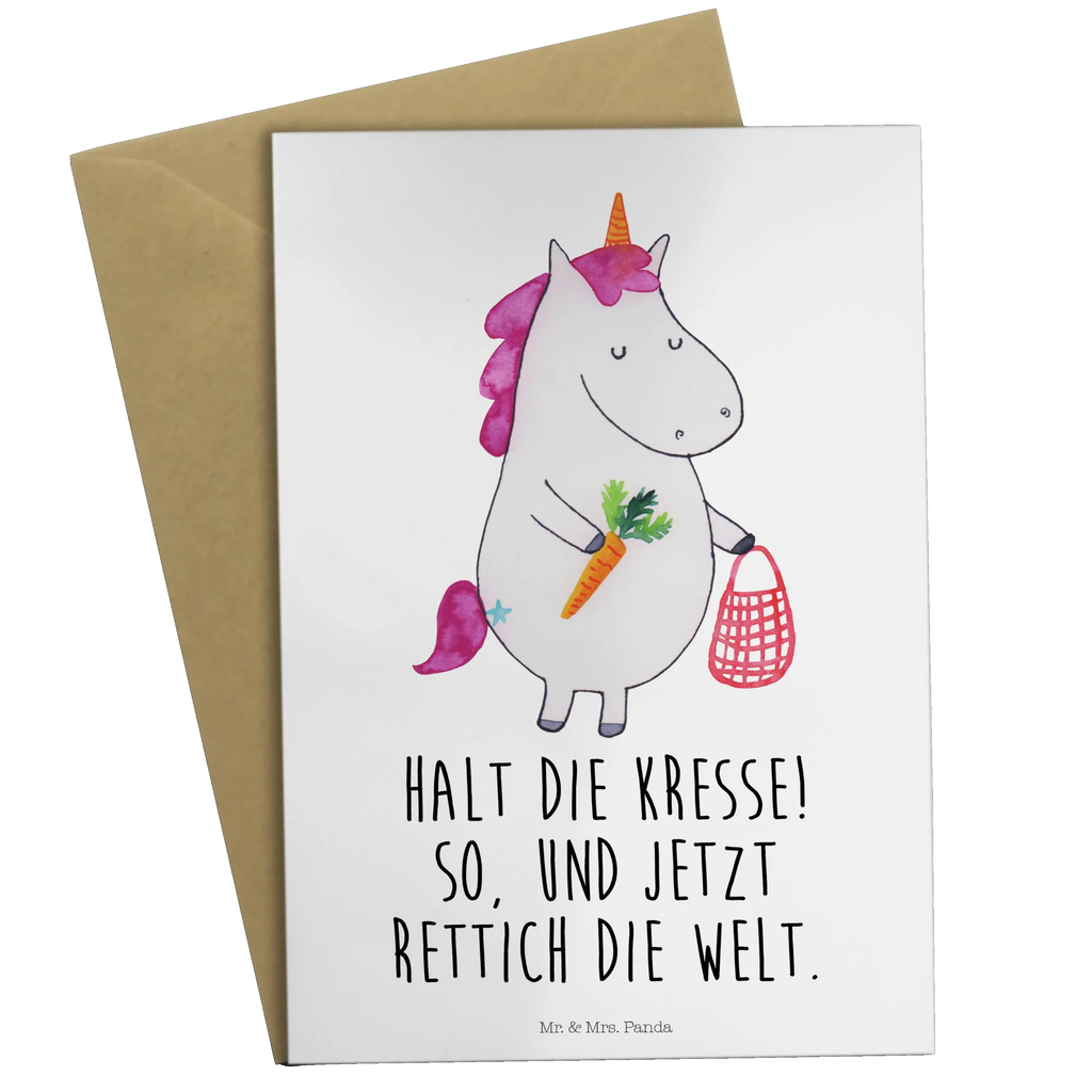 Grußkarte Einhorn Gemüse Grußkarte, Klappkarte, Einladungskarte, Glückwunschkarte, Hochzeitskarte, Geburtstagskarte, Karte, Ansichtskarten, Einhorn, Einhörner, Einhorn Deko, Pegasus, Unicorn, Biomarkt, Gemüse, Wochenmarkt