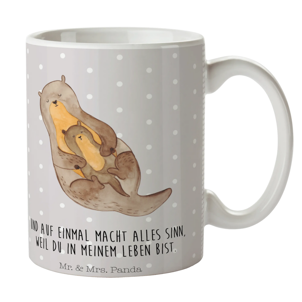 Tasse Otter mit Kind Tasse, Kaffeetasse, Teetasse, Becher, Kaffeebecher, Teebecher, Keramiktasse, Porzellantasse, Büro Tasse, Geschenk Tasse, Tasse Sprüche, Tasse Motive, Kaffeetassen, Tasse bedrucken, Designer Tasse, Cappuccino Tassen, Schöne Teetassen, Otter, Fischotter, Seeotter, Otter Seeotter See Otter