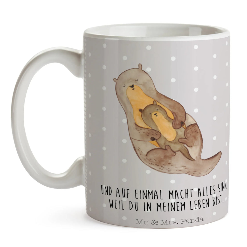 Tasse Otter mit Kind Tasse, Kaffeetasse, Teetasse, Becher, Kaffeebecher, Teebecher, Keramiktasse, Porzellantasse, Büro Tasse, Geschenk Tasse, Tasse Sprüche, Tasse Motive, Kaffeetassen, Tasse bedrucken, Designer Tasse, Cappuccino Tassen, Schöne Teetassen, Otter, Fischotter, Seeotter, Otter Seeotter See Otter