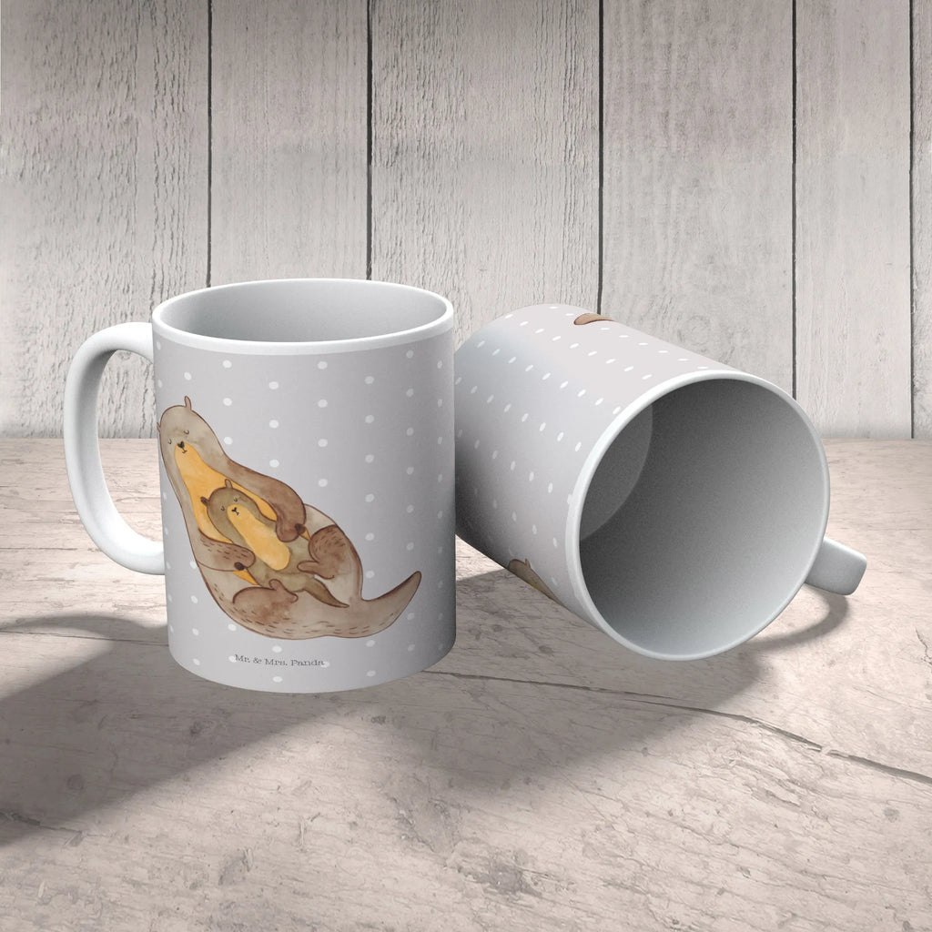 Tasse Otter mit Kind Tasse, Kaffeetasse, Teetasse, Becher, Kaffeebecher, Teebecher, Keramiktasse, Porzellantasse, Büro Tasse, Geschenk Tasse, Tasse Sprüche, Tasse Motive, Kaffeetassen, Tasse bedrucken, Designer Tasse, Cappuccino Tassen, Schöne Teetassen, Otter, Fischotter, Seeotter, Otter Seeotter See Otter