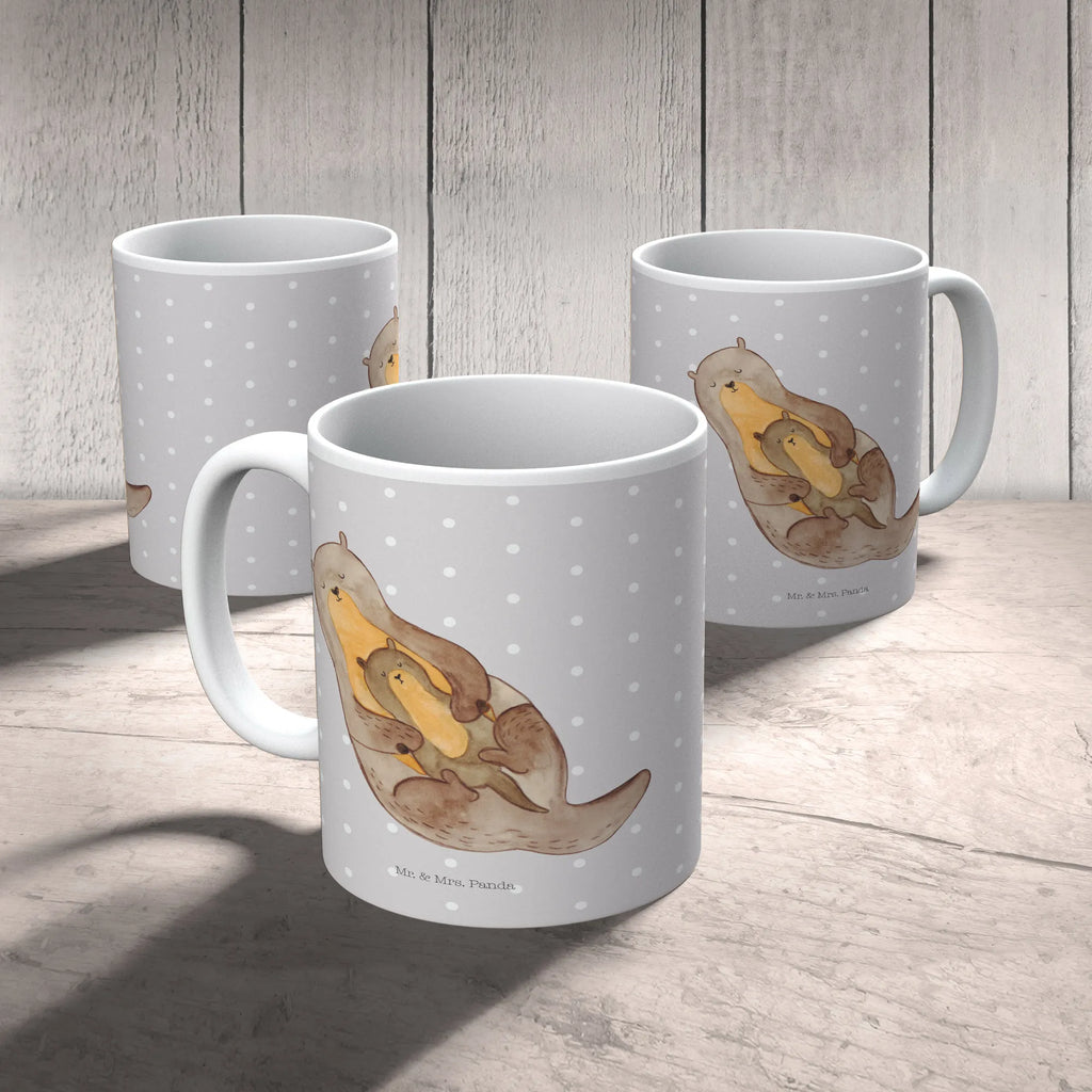 Tasse Otter mit Kind Tasse, Kaffeetasse, Teetasse, Becher, Kaffeebecher, Teebecher, Keramiktasse, Porzellantasse, Büro Tasse, Geschenk Tasse, Tasse Sprüche, Tasse Motive, Kaffeetassen, Tasse bedrucken, Designer Tasse, Cappuccino Tassen, Schöne Teetassen, Otter, Fischotter, Seeotter, Otter Seeotter See Otter