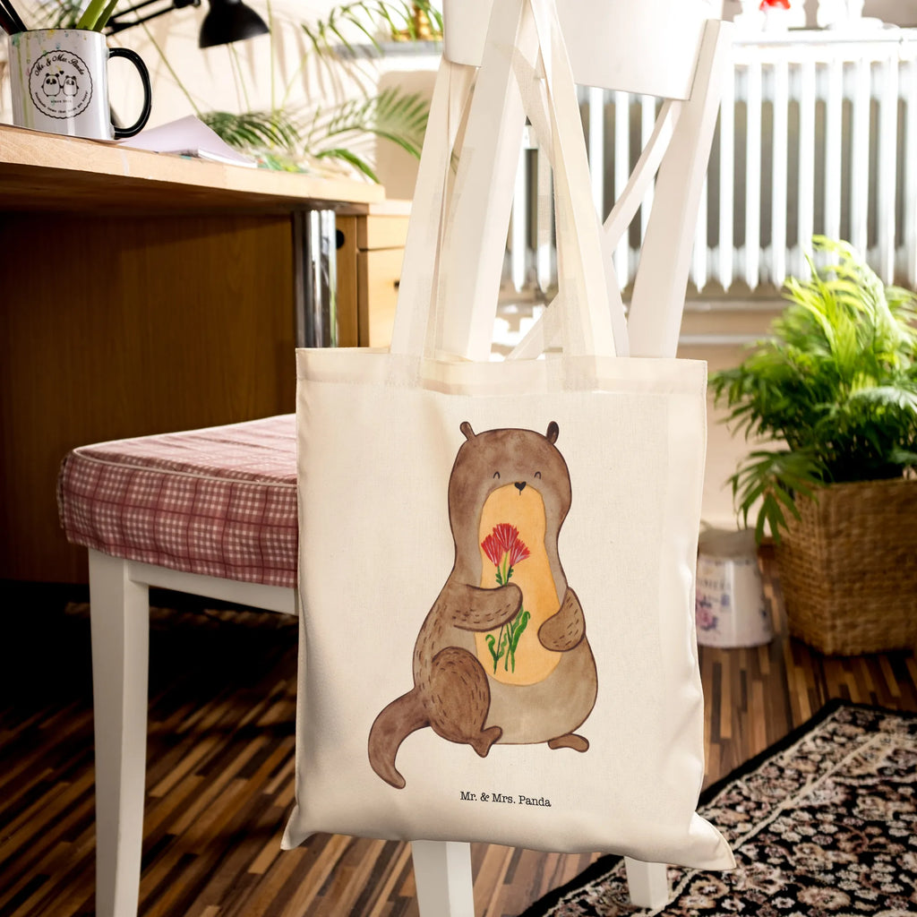 Tragetasche Otter Blumenstrauß Beuteltasche, Beutel, Einkaufstasche, Jutebeutel, Stoffbeutel, Tasche, Shopper, Umhängetasche, Strandtasche, Schultertasche, Stofftasche, Tragetasche, Badetasche, Jutetasche, Einkaufstüte, Laptoptasche, Otter, Fischotter, Seeotter, Otter Seeotter See Otter