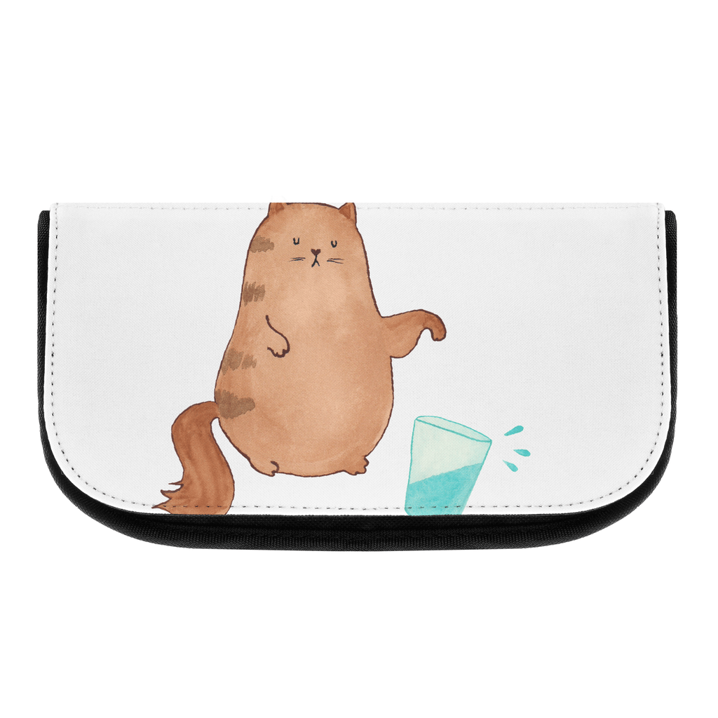 Kosmetiktasche Katze Wasserglas Kosmetikbeutel, Kulturtasche, Kulturbeutel, Schminktasche, Make-Up Tasche, Kosmetiktasche, Beauty Bag, Kosmetiktasche Damen, Make Up Tasche, Kosmetik Tasche, Kosmetiktasche Klein, Kleine Kosmetiktasche, Schminktasche Klein, Kosmetiktasche Mit Fächern, Schminktäschen, Schminke Tasche, Kosmetiktaschen Damen, Beauty Case, Schmink Täschchen, Katze, Katzenmotiv, Katzenfan, Katzendeko, Katzenfreund, Katzenliebhaber, Katzenprodukte, Katzenartikel, Katzenaccessoires, Katzensouvenirs, Katzenliebhaberprodukte, Katzenmotive, Katzen, Kater, Mietze, Cat, Cats, Katzenhalter, Katzenbesitzerin, Haustier, Wasser, Glas