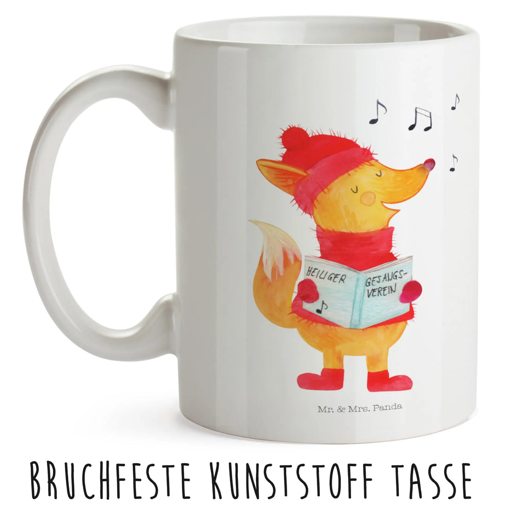 Kindertasse Fuchs Sänger Kindertasse, Kinder Tasse, Kunststoff Tasse, Kindergarten Tasse, Trinkbecher, Camping Becher, Kaffeetasse, Kunststoffbecher, Kindergartenbecher, Outdoorgeschirr, Kunststoffgeschirr, Reisebecher, Reisetasse, Kinderbecher, Bruchfeste Tasse, Bruchsichere Tasse, Plastik Tasse, Plastiktasse, Winter, Weihnachten, Weihnachtsdeko, Nikolaus, Advent, Heiligabend, Wintermotiv, Fuchs, Füchse, Sänger, Geschenk Sänger, Singen, Weihnachtslieder