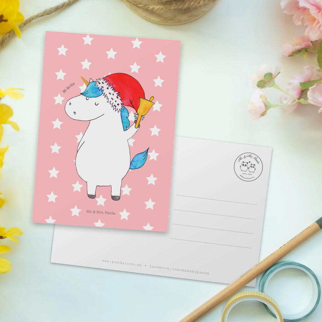 Postkarte Einhorn Weihnachtsmann Postkarte, Karte, Geschenkkarte, Grußkarte, Einladung, Ansichtskarte, Geburtstagskarte, Einladungskarte, Dankeskarte, Ansichtskarten, Einladung Geburtstag, Einladungskarten Geburtstag, Einhorn, Einhörner, Einhorn Deko, Pegasus, Unicorn, Gin, Schokolade, Schoki, Weihnachten, Weihnachtsmann, Nikolaus, Wunschzettel, Wunschliste, Feenstaub