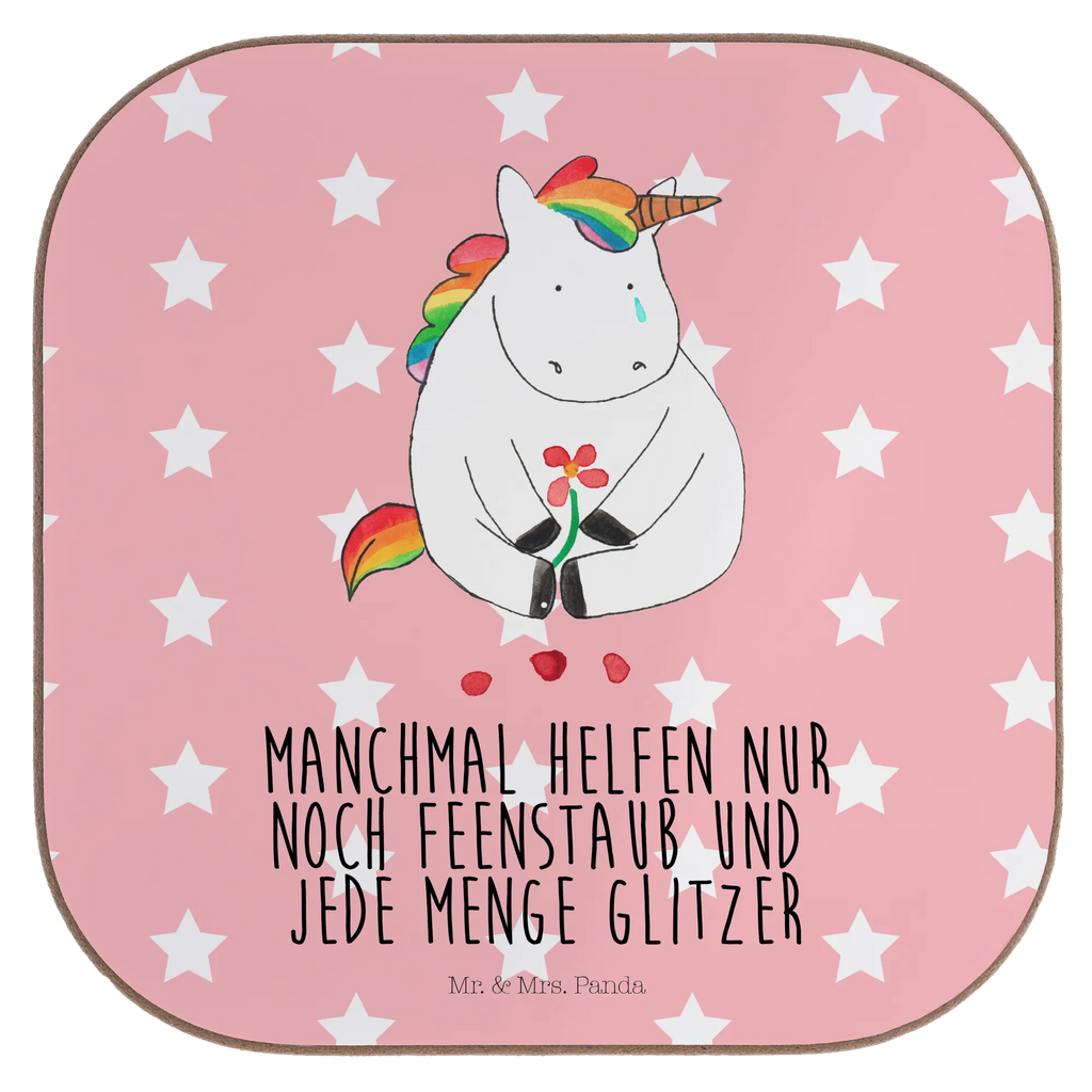 Quadratische Untersetzer Einhorn Traurig Untersetzer, Bierdeckel, Glasuntersetzer, Untersetzer Gläser, Getränkeuntersetzer, Untersetzer aus Holz, Untersetzer für Gläser, Korkuntersetzer, Untersetzer Holz, Holzuntersetzer, Tassen Untersetzer, Untersetzer Design, Einhorn, Einhörner, Einhorn Deko, Pegasus, Unicorn, Glitzer, Trösten. Freundschaft, Freunde, Liebe, Trauer, Grußkarte, Blume