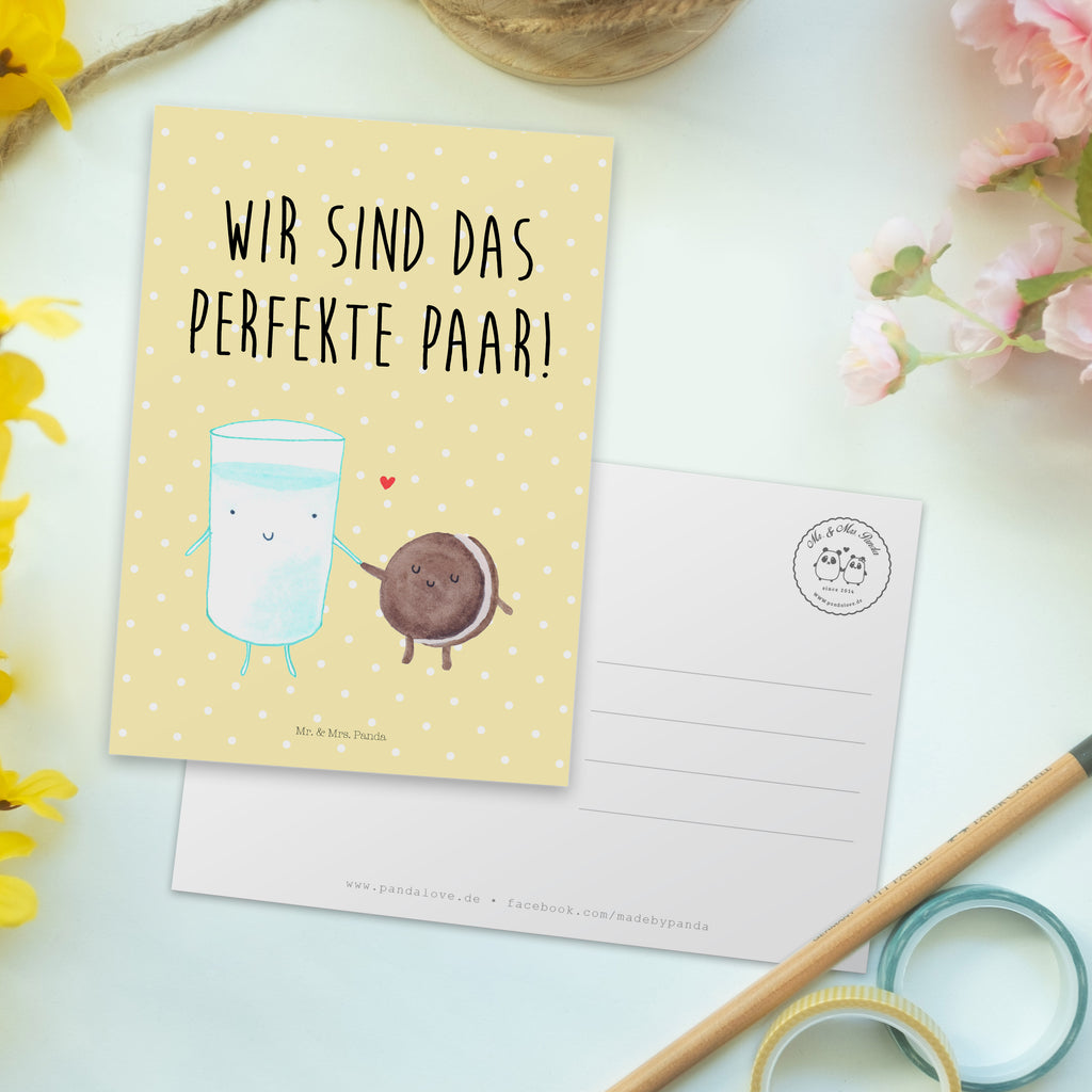 Postkarte Milch Keks Postkarte, Karte, Geschenkkarte, Grußkarte, Einladung, Ansichtskarte, Geburtstagskarte, Einladungskarte, Dankeskarte, Ansichtskarten, Einladung Geburtstag, Einladungskarten Geburtstag, Tiermotive, Gute Laune, lustige Sprüche, Tiere, Milk, Cookie, Milch, Keks, Kekse, Kaffee, Einladung Frühstück, Motiv süß, romantisch, perfektes Paar