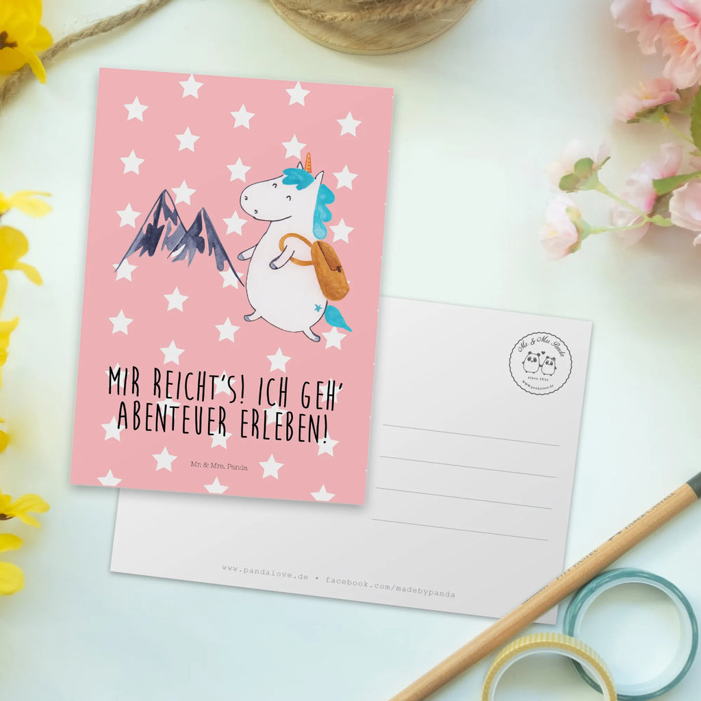 Postkarte Einhorn Bergsteiger Postkarte, Karte, Geschenkkarte, Grußkarte, Einladung, Ansichtskarte, Geburtstagskarte, Einladungskarte, Dankeskarte, Ansichtskarten, Einladung Geburtstag, Einladungskarten Geburtstag, Einhorn, Einhörner, Einhorn Deko, Pegasus, Unicorn, Bergsteiger, Abenteuer, Berge, Abenteurer, Weltenbummler, Weltreise, Reisen, Urlaub, Entdecker