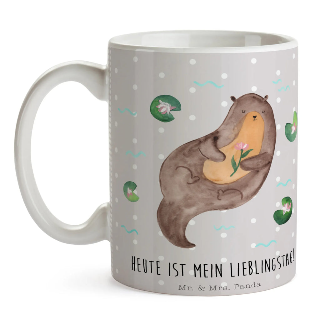 Tasse Otter Seerose Tasse, Kaffeetasse, Teetasse, Becher, Kaffeebecher, Teebecher, Keramiktasse, Porzellantasse, Büro Tasse, Geschenk Tasse, Tasse Sprüche, Tasse Motive, Kaffeetassen, Tasse bedrucken, Designer Tasse, Cappuccino Tassen, Schöne Teetassen, Otter, Fischotter, Seeotter, Otter Seeotter See Otter