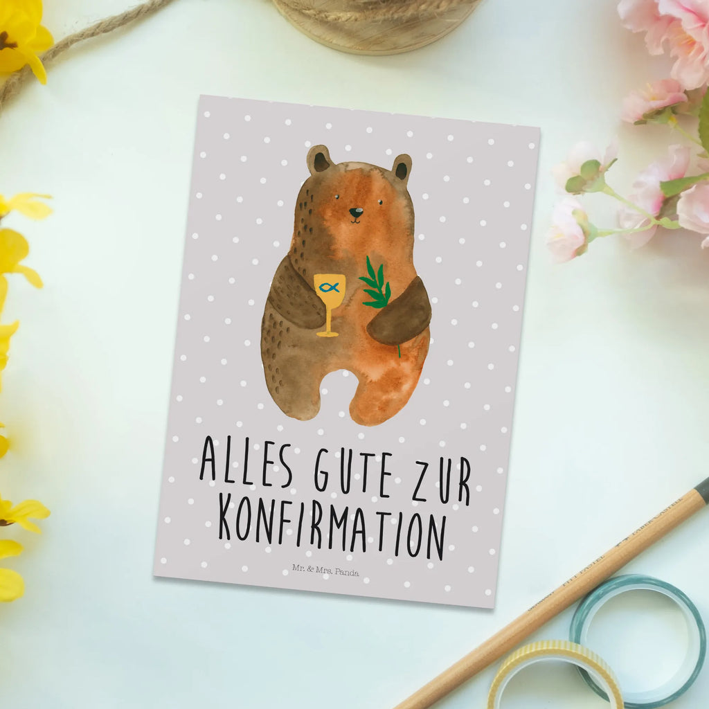 Postkarte Bär Konfirmation Postkarte, Karte, Geschenkkarte, Grußkarte, Einladung, Ansichtskarte, Geburtstagskarte, Einladungskarte, Dankeskarte, Ansichtskarten, Einladung Geburtstag, Einladungskarten Geburtstag, Bär, Teddy, Teddybär, Konfirmation, Kirche, evangelisch, Gottesdienst