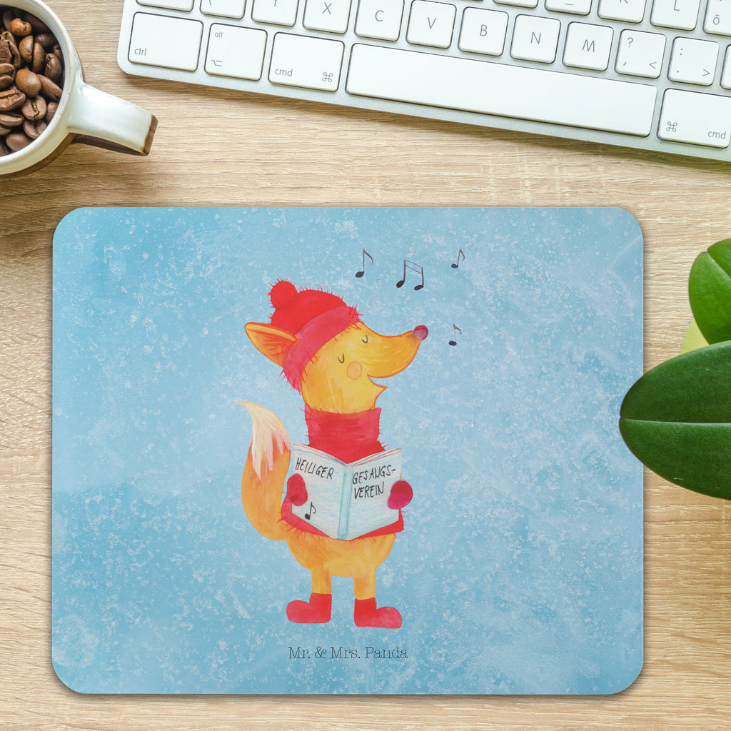 Mauspad Fuchs Sänger Mousepad, Computer zubehör, Büroausstattung, PC Zubehör, Arbeitszimmer, Mauspad, Einzigartiges Mauspad, Designer Mauspad, Winter, Weihnachten, Weihnachtsdeko, Nikolaus, Advent, Heiligabend, Wintermotiv, Fuchs, Füchse, Sänger, Geschenk Sänger, Singen, Weihnachtslieder