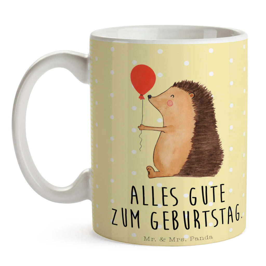 Tasse Igel Luftballon Tasse, Kaffeetasse, Teetasse, Becher, Kaffeebecher, Teebecher, Keramiktasse, Porzellantasse, Büro Tasse, Geschenk Tasse, Tasse Sprüche, Tasse Motive, Kaffeetassen, Tasse bedrucken, Designer Tasse, Cappuccino Tassen, Schöne Teetassen, Tiermotive, Gute Laune, lustige Sprüche, Tiere, Igel, Geburtstag, Herzlichen Glückwunsch, Glückwunsch, Geburtstagskind, Ballon, Happy Birthday