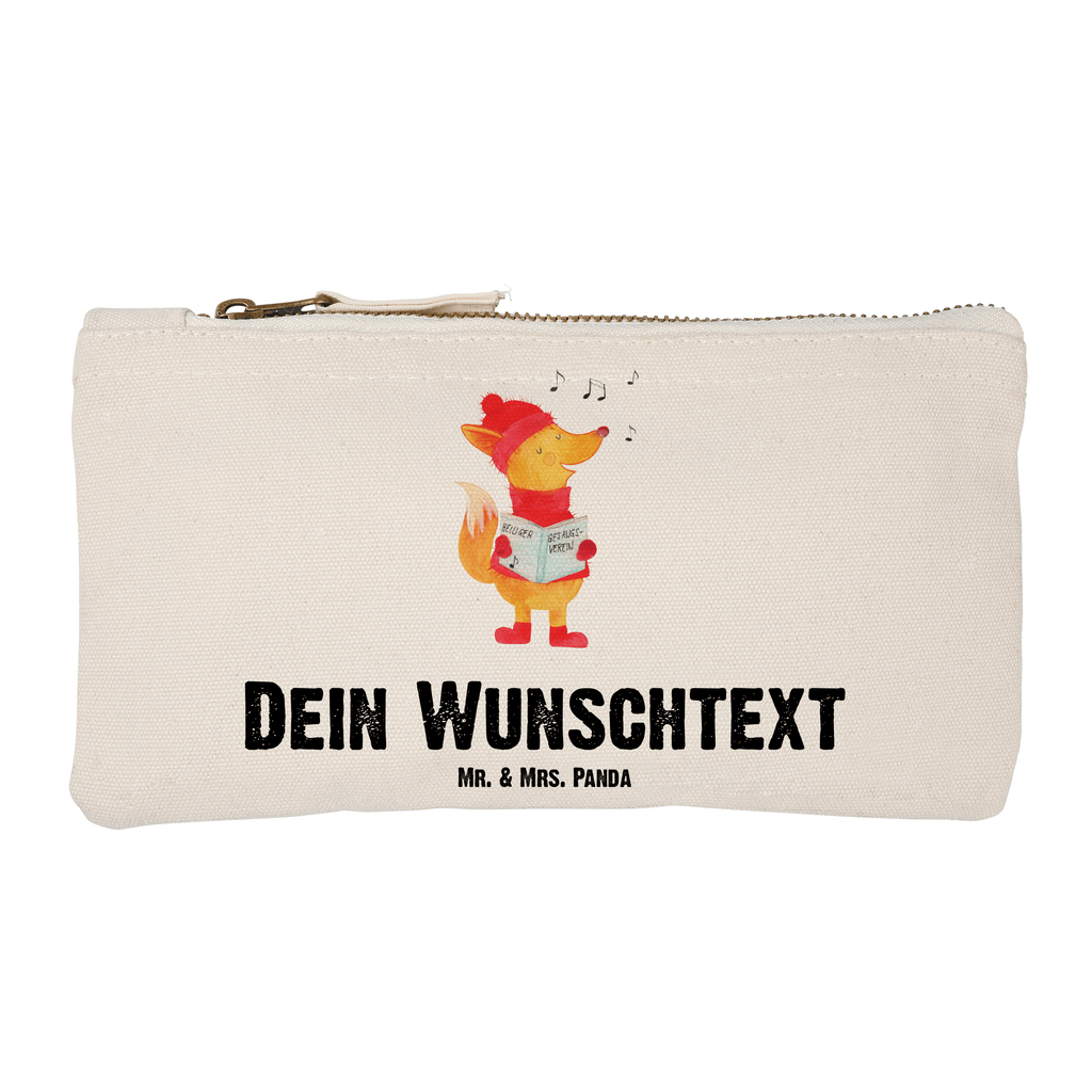 Personalisierte Schminktasche Fuchs Sänger Personalisierte Schminktasche, Personalisierte Kosmetiktasche, Personalisierter Kosmetikbeutel, Personalisiertes Stiftemäppchen, Personalisiertes Etui, Personalisierte Federmappe, Personalisierte Makeup Bag, Personalisiertes Schminketui, Personalisiertes Kosmetiketui, Personalisiertes Schlamperetui, Schminktasche mit Namen, Kosmetiktasche mit Namen, Kosmetikbeutel mit Namen, Stiftemäppchen mit Namen, Etui mit Namen, Federmappe mit Namen, Makeup Bg mit Namen, Schminketui mit Namen, Kosmetiketui mit Namen, Schlamperetui mit Namen, Schminktasche personalisieren, Schminktasche bedrucken, Schminktasche selbst gestalten, Winter, Weihnachten, Weihnachtsdeko, Nikolaus, Advent, Heiligabend, Wintermotiv, Fuchs, Füchse, Sänger, Geschenk Sänger, Singen, Weihnachtslieder