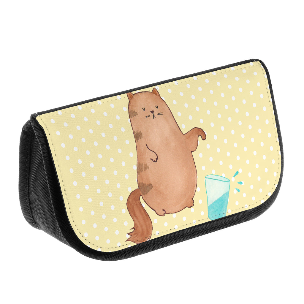 Kosmetiktasche Katze Wasserglas Kosmetikbeutel, Kulturtasche, Kulturbeutel, Schminktasche, Make-Up Tasche, Kosmetiktasche, Beauty Bag, Kosmetiktasche Damen, Make Up Tasche, Kosmetik Tasche, Kosmetiktasche Klein, Kleine Kosmetiktasche, Schminktasche Klein, Kosmetiktasche Mit Fächern, Schminktäschen, Schminke Tasche, Kosmetiktaschen Damen, Beauty Case, Schmink Täschchen, Katze, Katzenmotiv, Katzenfan, Katzendeko, Katzenfreund, Katzenliebhaber, Katzenprodukte, Katzenartikel, Katzenaccessoires, Katzensouvenirs, Katzenliebhaberprodukte, Katzenmotive, Katzen, Kater, Mietze, Cat, Cats, Katzenhalter, Katzenbesitzerin, Haustier, Wasser, Glas